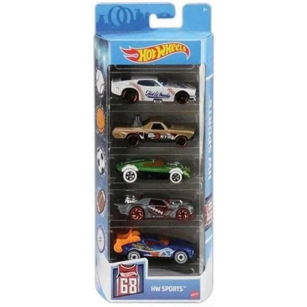 1806 HOT WHEELS 5 li ARABA SETİ