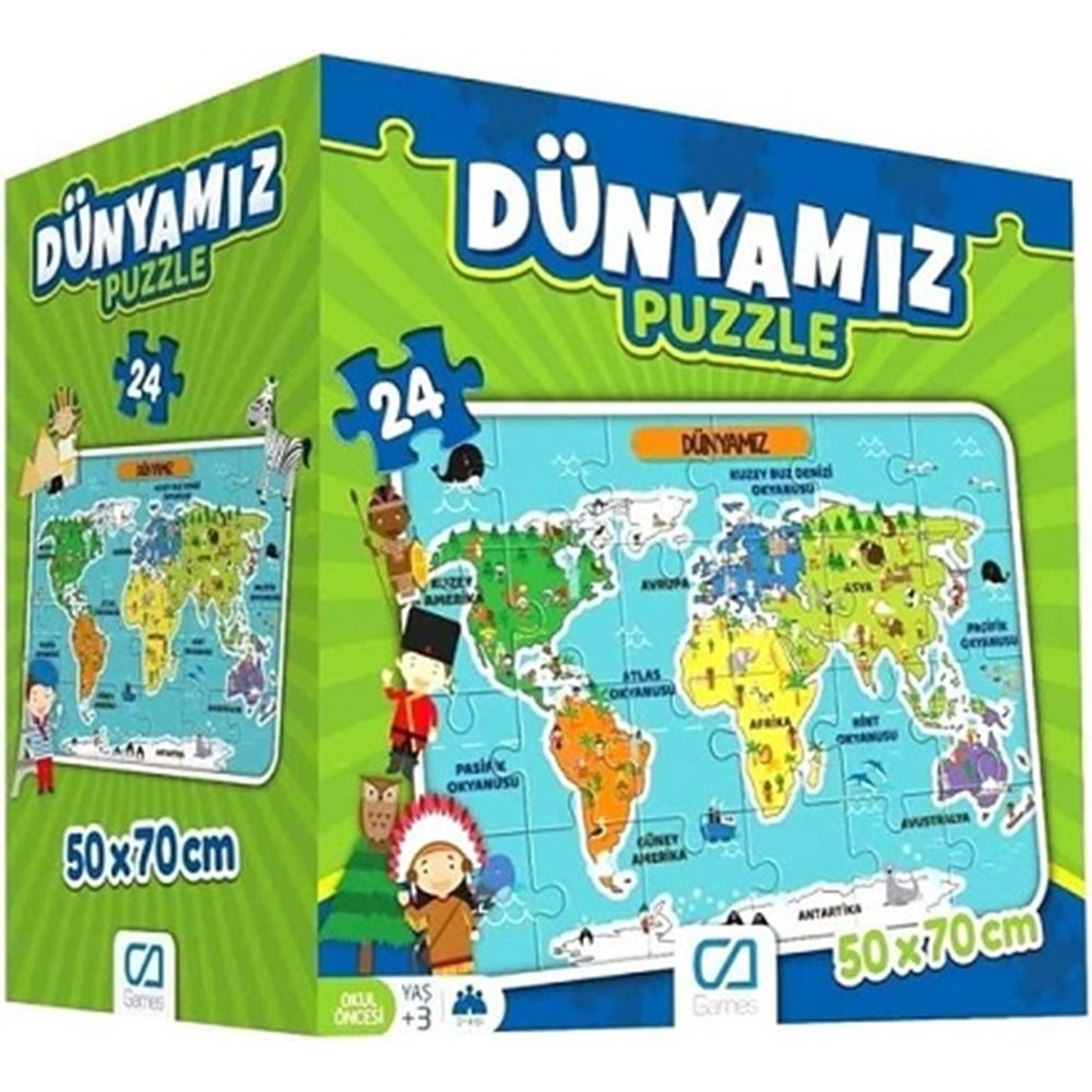 CA 5025 24 PARÇA PUZZLE DÜNYAMIZ