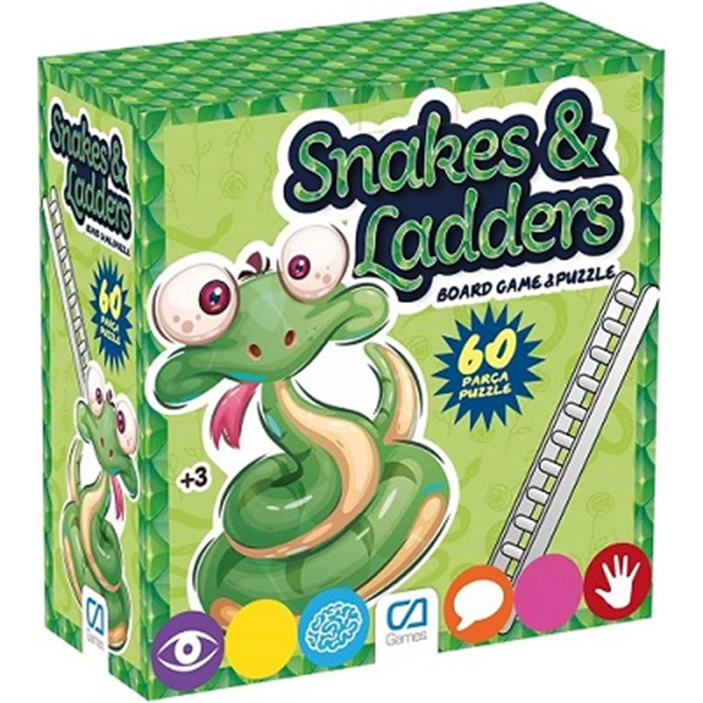 CA 5157 60 PARÇA PUZZLE SNAKE & LADDERS