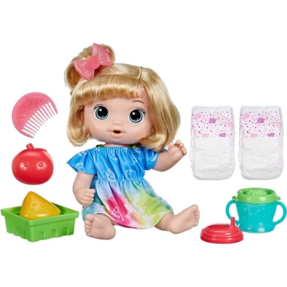 F7356 BABY ALIVE BEBEGIMLE EGLENCELI YUDUMLAR - SARISIN