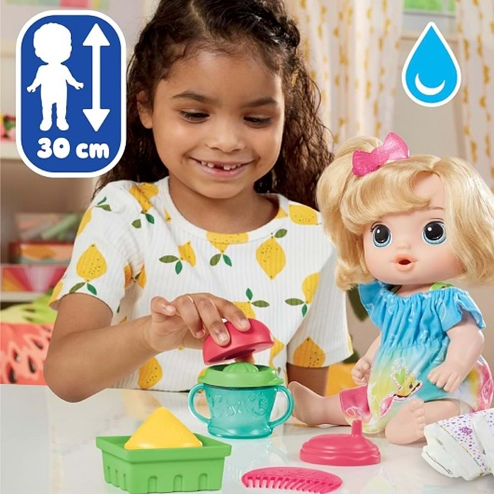 F7356 BABY ALIVE BEBEGIMLE EGLENCELI YUDUMLAR - SARISIN