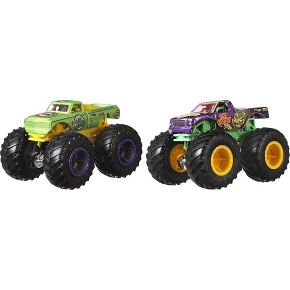 FYJ64 HOTWHEELS MONSTER TRUCKS GÜÇLÜ İKİLİ 1:64 ARABALAR