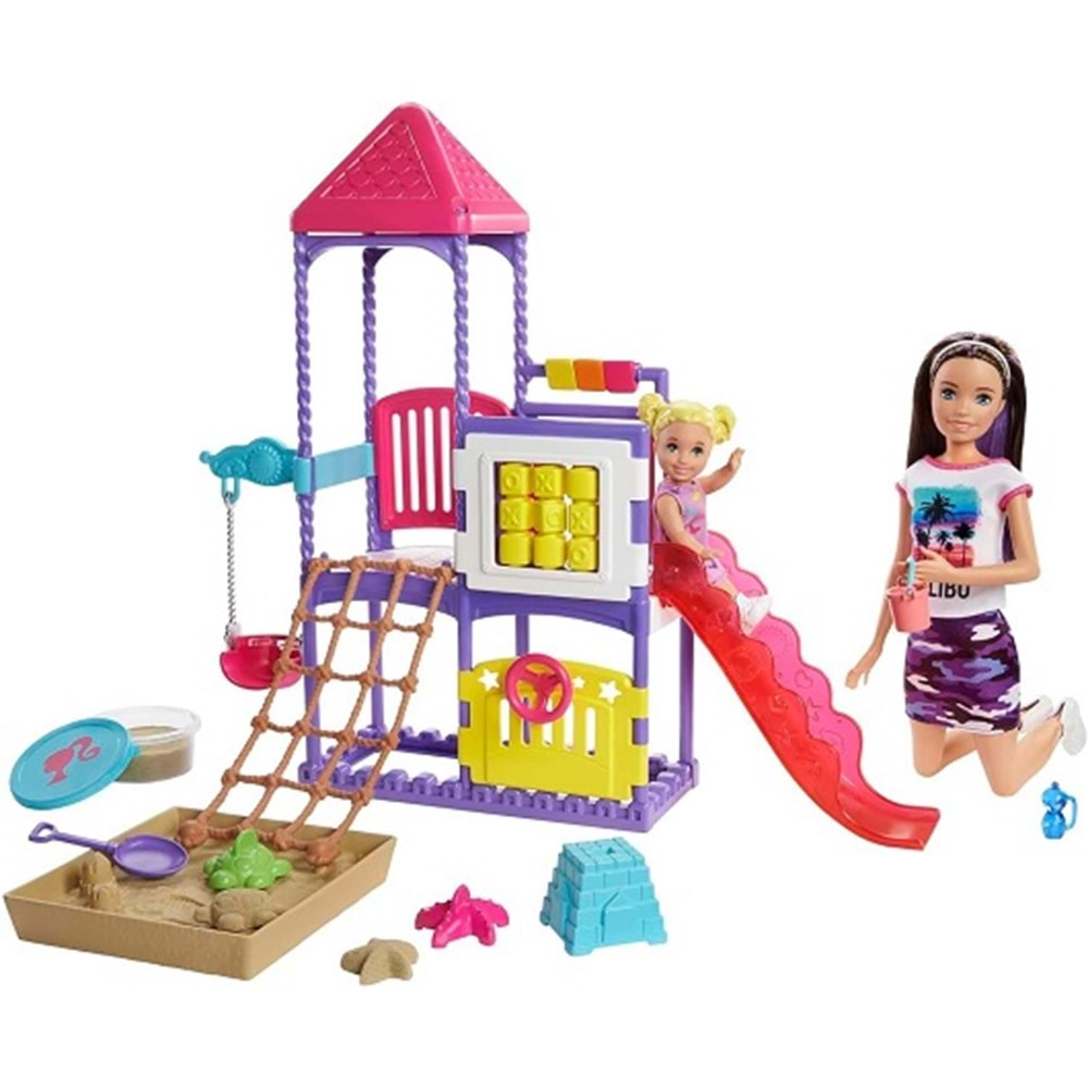 GHV89 BARBIE BEBEK BAKICISI SKIPPER PARKTA OYUN SETİ