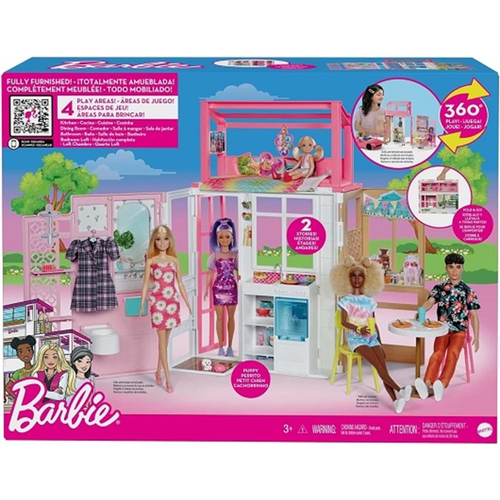 HCD47 BARBIE TAŞINABİLİR PORTATİF EVİ