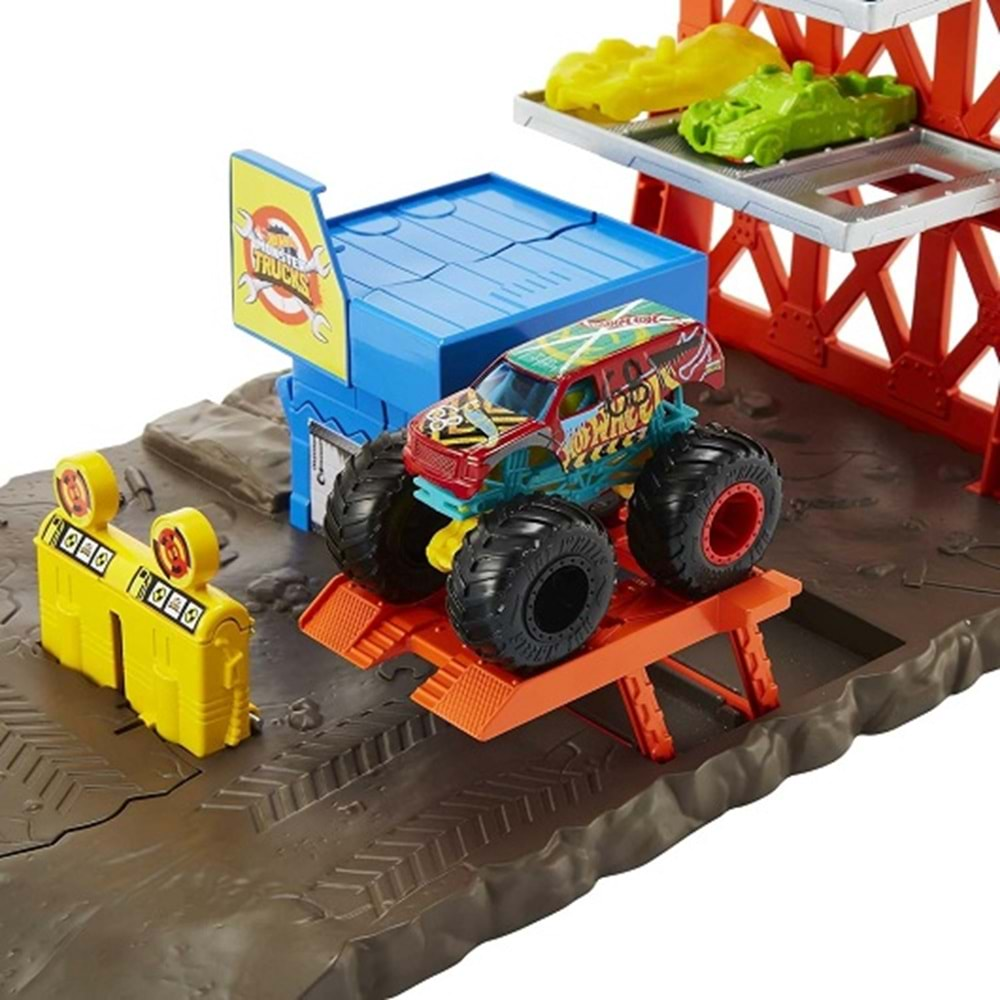 HFB12 HOT WHEELS MONSTER TRUCK PATLAMA İSTASYONU OYUN SETİ