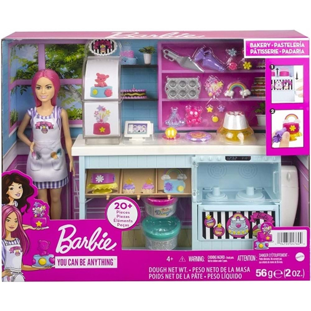 HGB73 BARBIE nin PASTA DÜKKANI OYUN SETİ