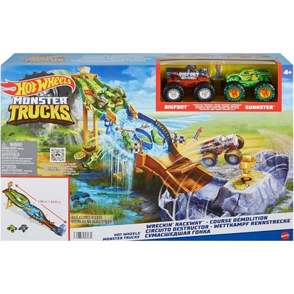 HGV12 HOT WHEELS MONSTER TRUCKS HEYECANLI YARISLAR OYUN SETI