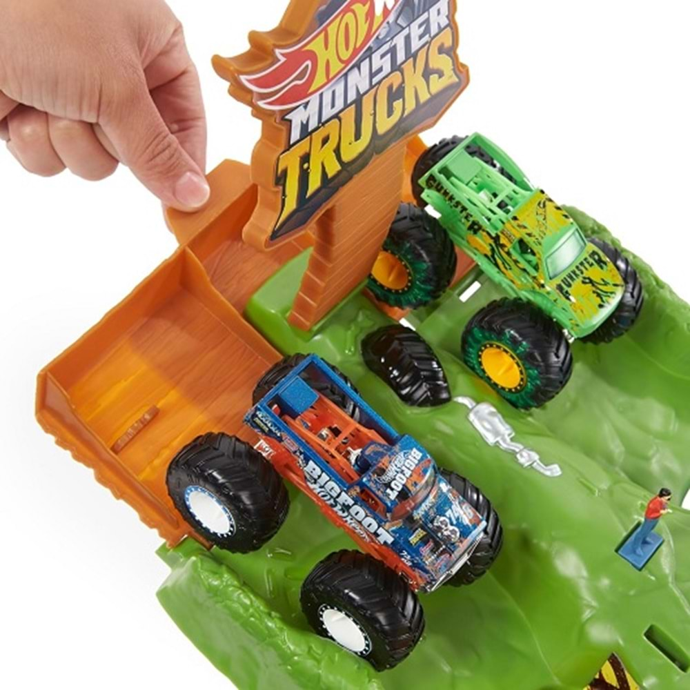 HGV12 HOT WHEELS MONSTER TRUCKS HEYECANLI YARISLAR OYUN SETI