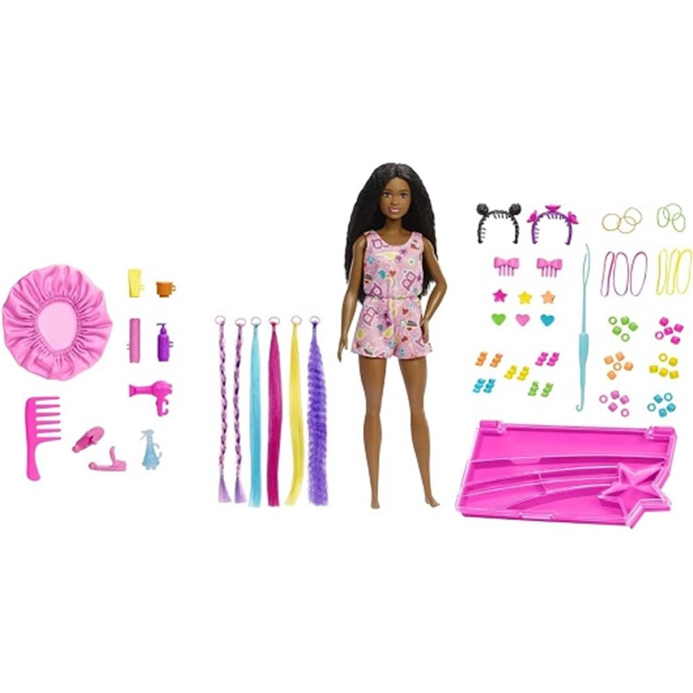 HHM39 BARBIE BROOKLYN EGLENCELI SACLARI OYUN SETI