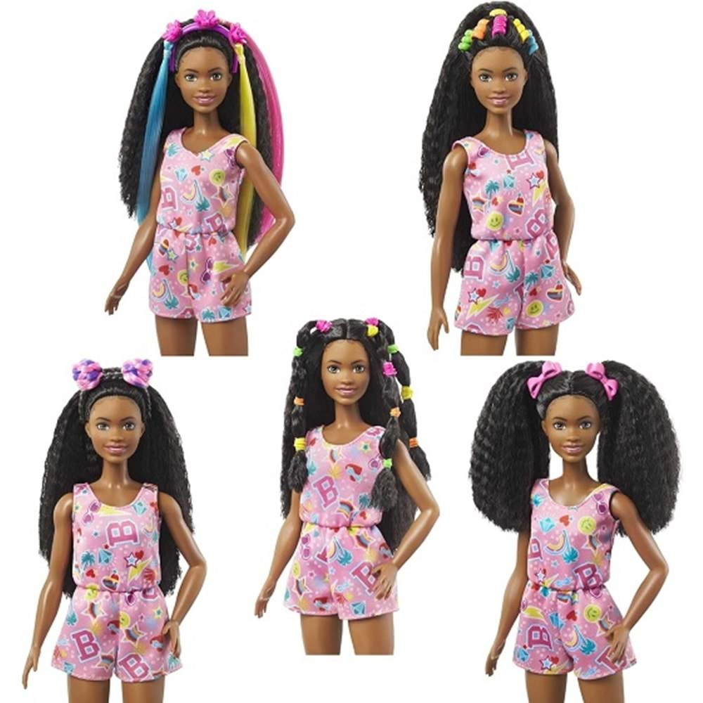 HHM39 BARBIE BROOKLYN EGLENCELI SACLARI OYUN SETI