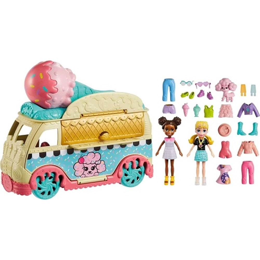 HHX77 POLLY POCKET MINIK LEZZETLER DONDURMA ARABASI