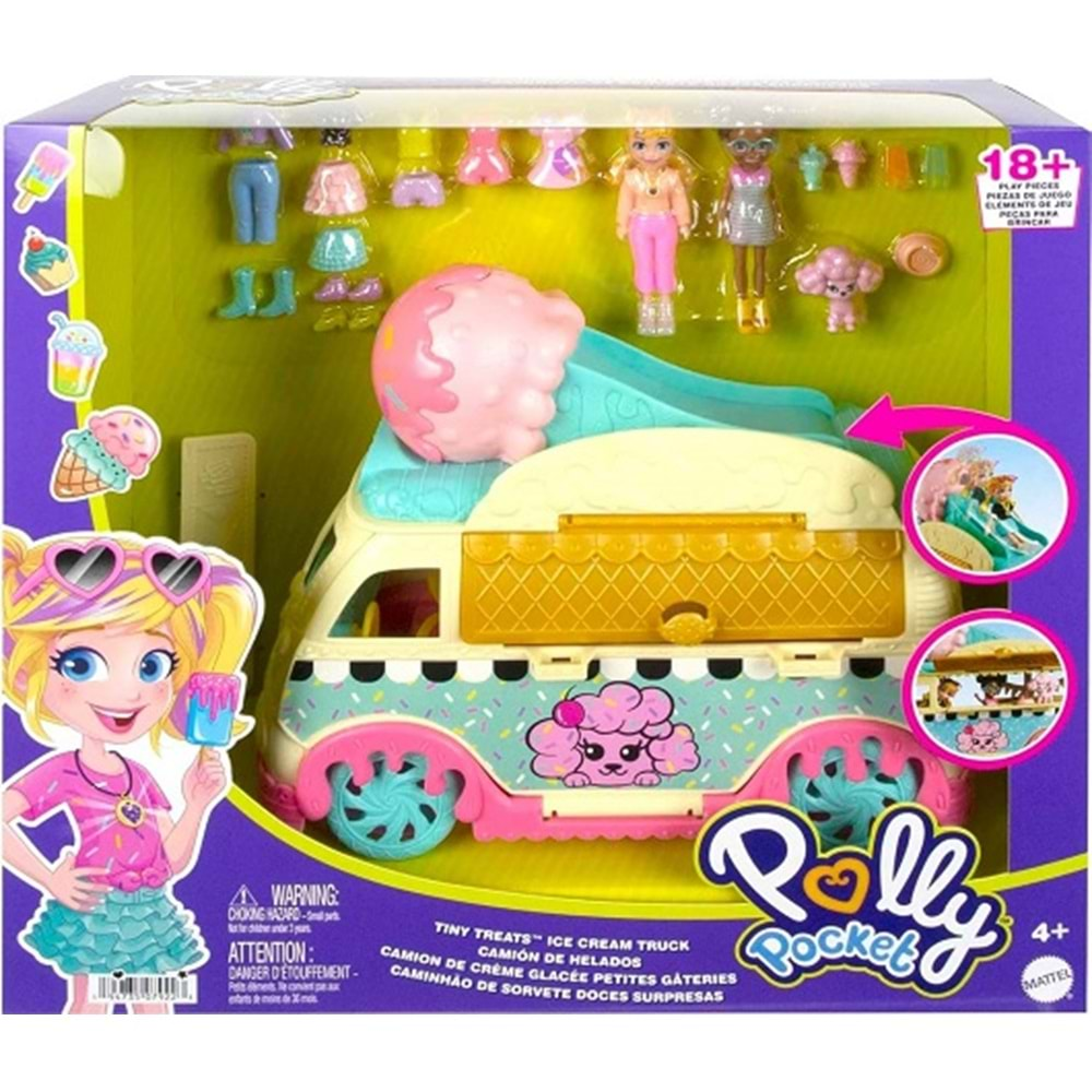 HHX77 POLLY POCKET MINIK LEZZETLER DONDURMA ARABASI