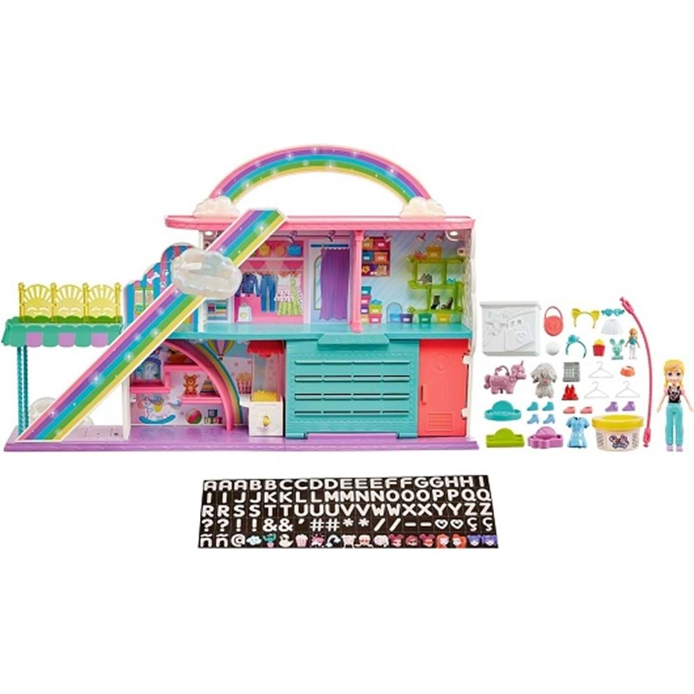 HHX78 POLLY POCKET GÖKKUŞAĞI ALIŞVERİŞ MERKEZİ OYUN SETİ