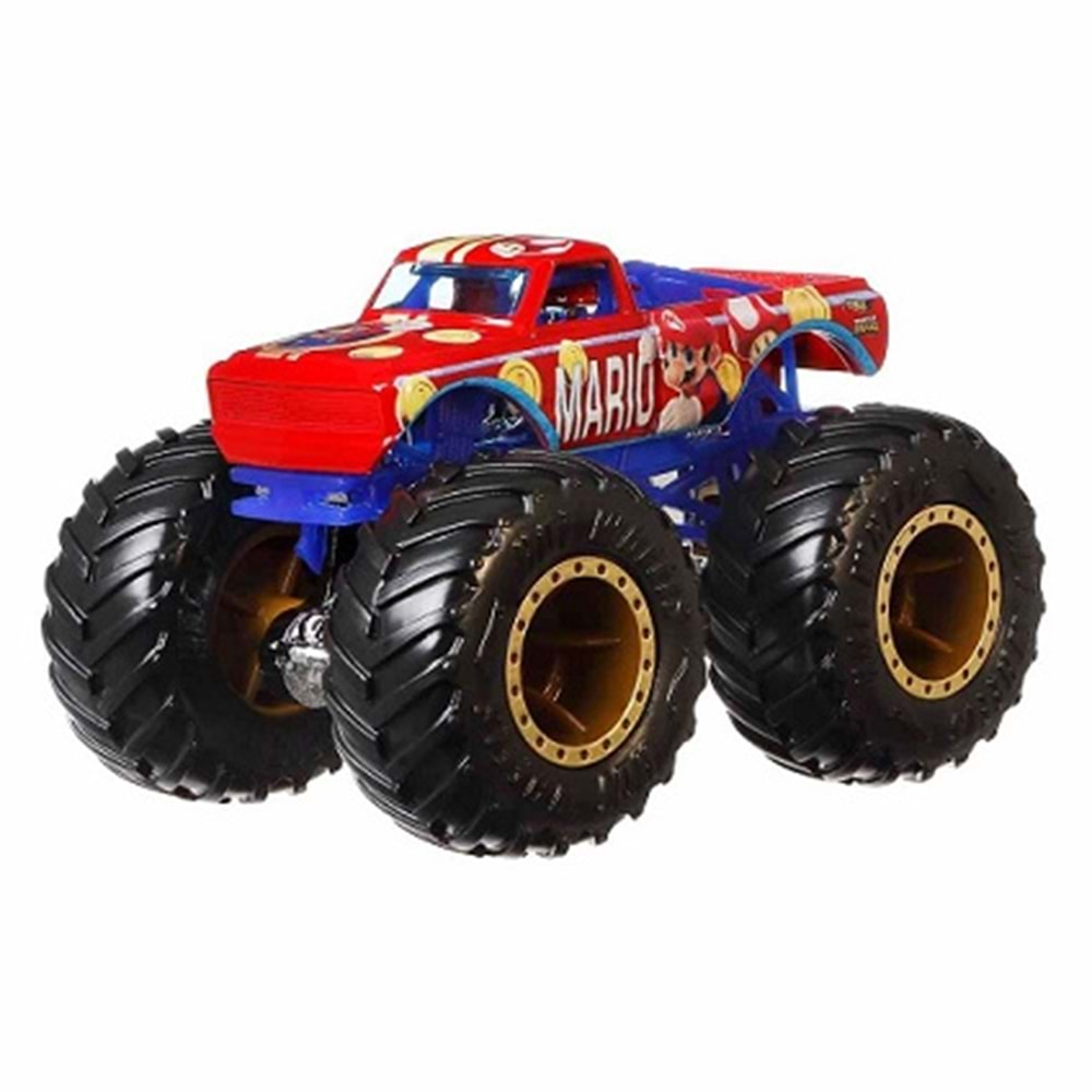 HJG41 HOT WHEELS MONSTER TRUCKS GOSTERI DUNYASI TEMALI 1:24 ARABALAR