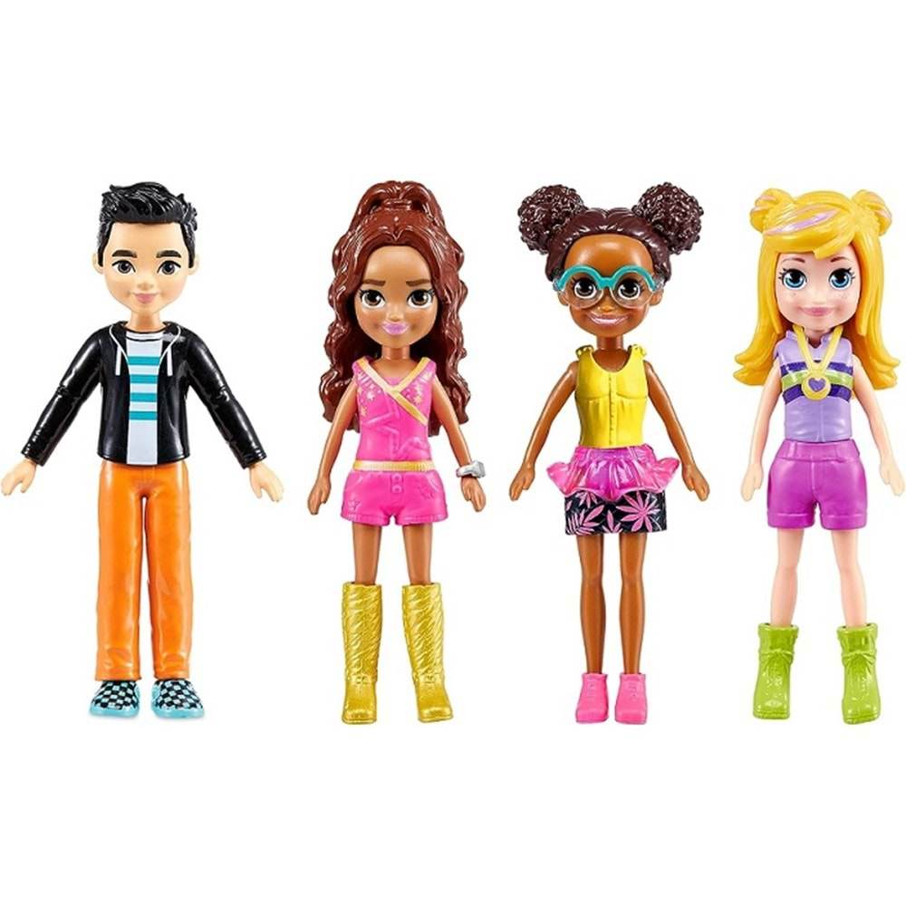 HKW10 POLLY POCKET VE ARKADAŞLARI KOMBİN EĞLENCESİ OYUN SETI