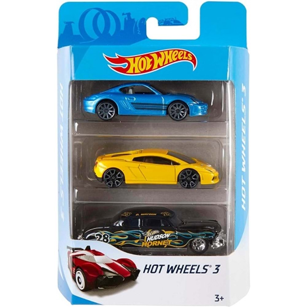 K5904 HOT WHEELS 3 lü ARABA SETİ