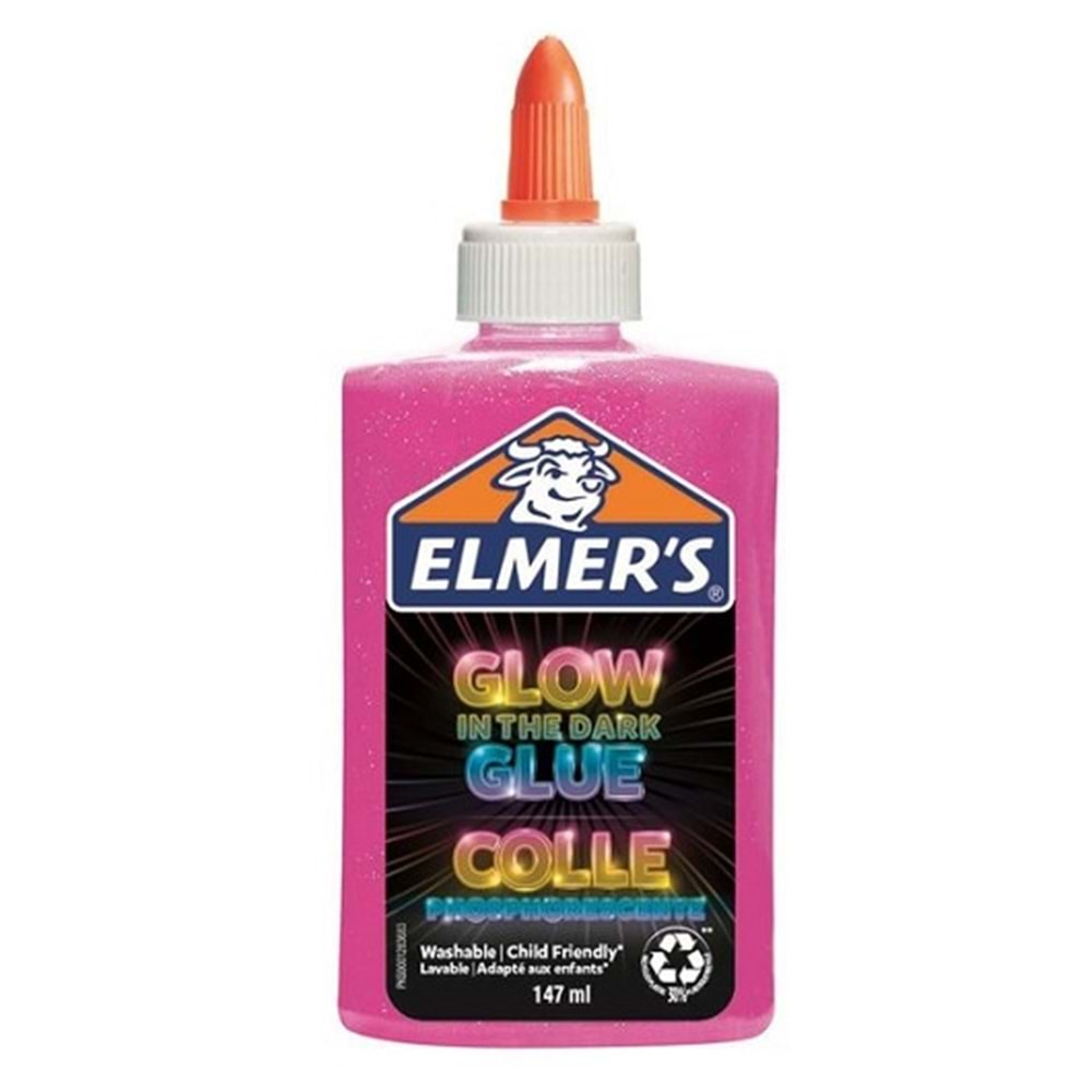 ELMERS KARANLIKTA PARLAYAN YAPIŞTIRICI PEMBE