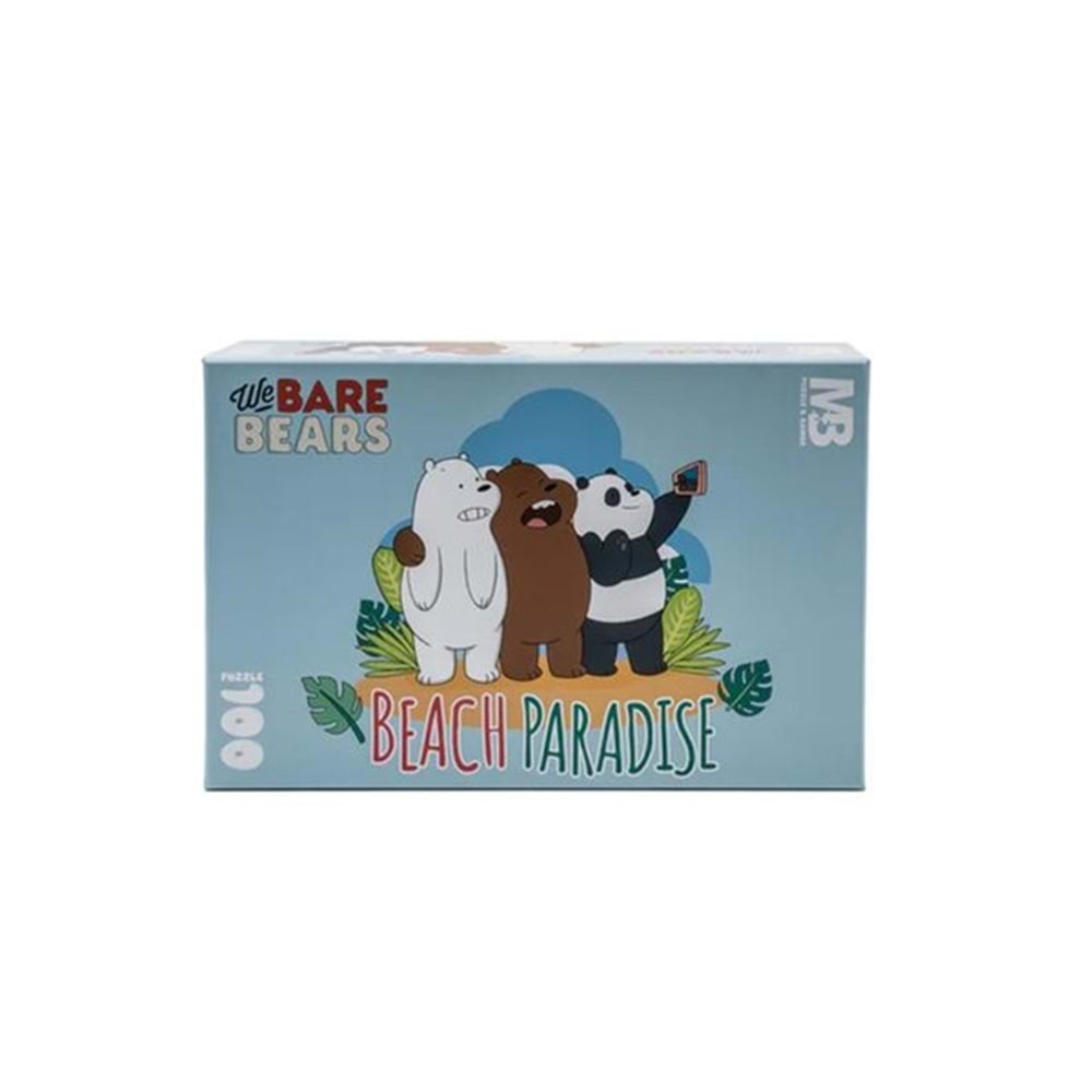 MABBELS PUZZLE 100 pcs WE BARE BEARS BEACH PARADISE