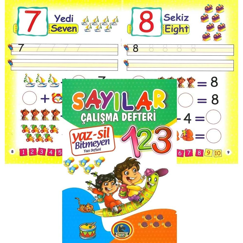 YAZ-SİL SAYILAR BİTMEYEN DEFTER KARATAY