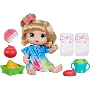 F7356 BABY ALIVE BEBEGIMLE EGLENCELI YUDUMLAR - SARISIN