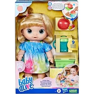 F7356 BABY ALIVE BEBEGIMLE EGLENCELI YUDUMLAR - SARISIN