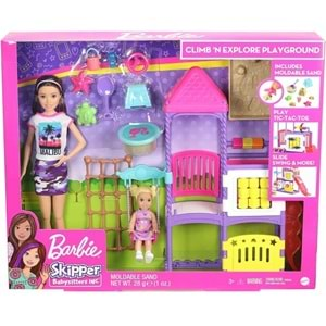 GHV89 BARBIE BEBEK BAKICISI SKIPPER PARKTA OYUN SETİ