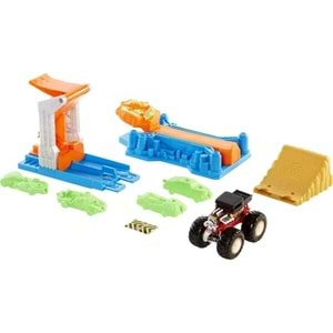 GVK08 HOT WHEELS MONSTER TRUCKS FIRLAT VE ÇARPIŞ OYUN SETİ