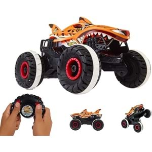 HGV87 HOT WHEELS R/C MONSTER TRUCKS DURDURULAMAZ TIGER SHARK 1:15 MASS