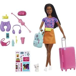 HGX55 BARBIE BROOKLYN SEYAHATTE BEBEGI VE AKSESUARLARI