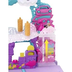 HHJ05 POLLY POCKET FLAMINGO ARABA SU EGLENCESI SETI