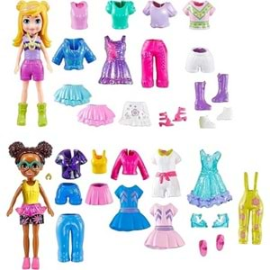 HKW10 POLLY POCKET VE ARKADAŞLARI KOMBİN EĞLENCESİ OYUN SETI