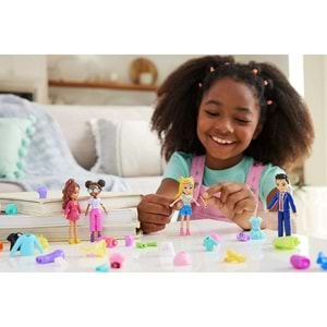 HKW10 POLLY POCKET VE ARKADAŞLARI KOMBİN EĞLENCESİ OYUN SETI