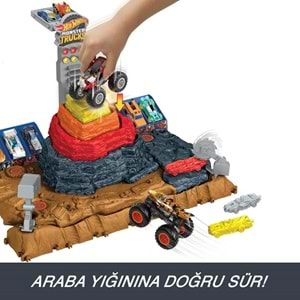 HNB96 HOT WHEELS MOSNTER TRCUKS MUHTEŞEM ÇARPIŞMA ARENASI