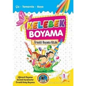 KARATAY KELEBEK BOYAMA ÖRNEKLİ RENKLİ 32 SYF