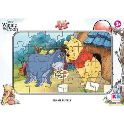 KS FRAME 24 pcs PUZZLE WINNIE POOH WN 704