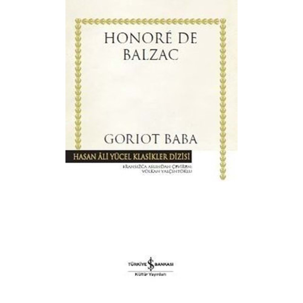 GORIOT BABA (HONORE DE BALZAC) - CCCLII