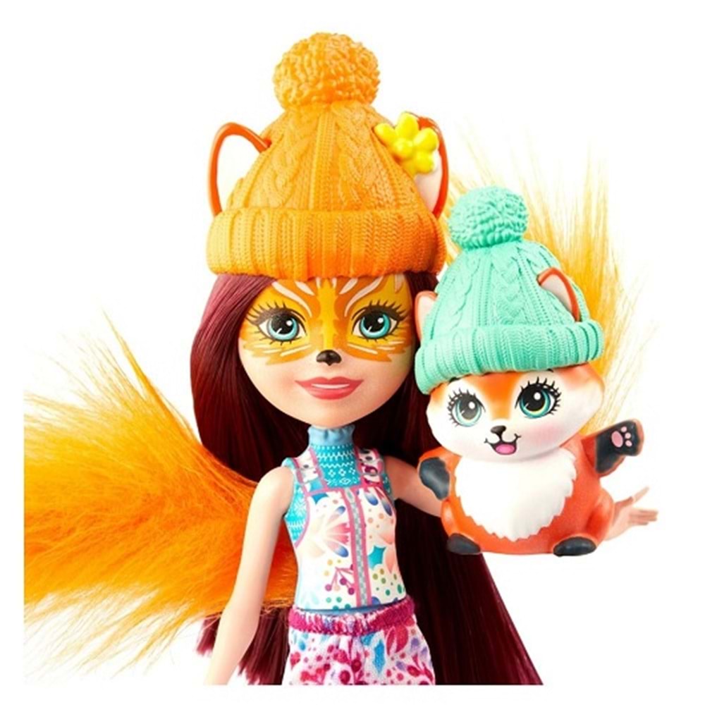 FJH11 ENCHANTIMALS BEBEĞİ VE ARACI OYUN SETİ