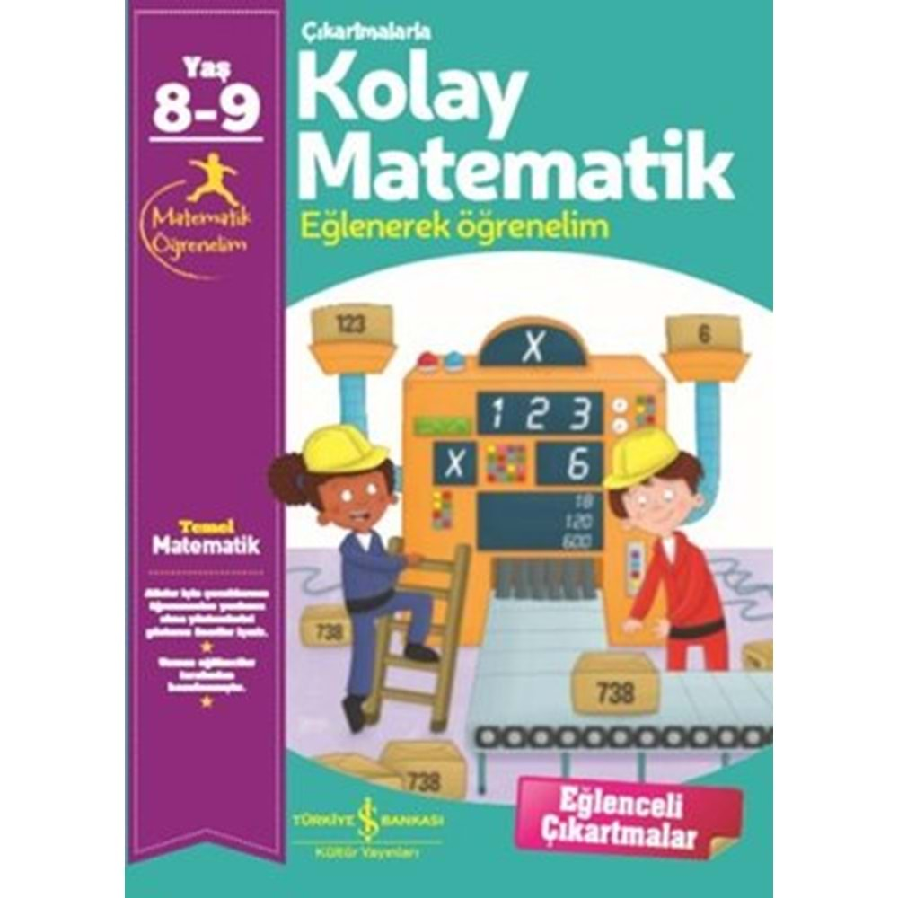 ÇIKARTMALARLA KOLAY MATEMATİK 8-9 YAŞ