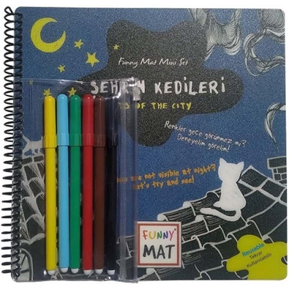 AKADEMİ ÇOCUK FUNNY MAT MİNİ SET KALEMLİ